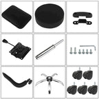 Drafting Chair Rolling Swivel Salon Stool with Back Support Foot Rest