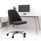 Modern Upholstered Home Office Chair Swivel Arm Desk Chair Task Chair