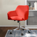 Modern Upholstered Home Office Chair Swivel Arm Desk Chair Task Chair