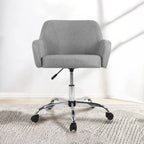 Modern Upholstered Home Office Chair Swivel Arm Desk Chair Task Chair