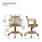 Deluxe Wood Bankers Chair