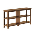 Edenton Wide Low 54 W Bookcase with 2 Shelves, Walnut