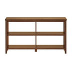 Edenton Wide Low 54 W Bookcase with 2 Shelves, Walnut