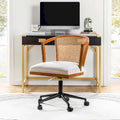 Ingrid Modern Rattan Swivel Height Adjustment Office Chair by HULALA HOME