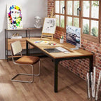 78.8  Extra Long 2 Person Computer Desk with Metal Legs for Home Office Bedroom