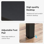 78.8  Extra Long 2 Person Computer Desk with Metal Legs for Home Office Bedroom