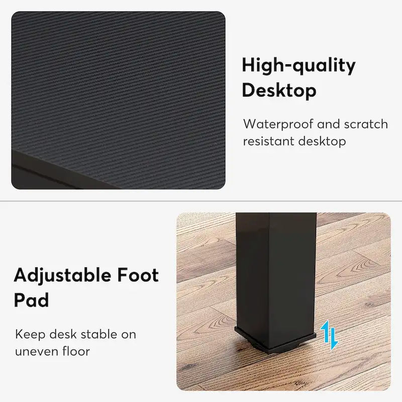 78.8  Extra Long 2 Person Computer Desk with Metal Legs for Home Office Bedroom