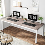 78.8  Extra Long 2 Person Computer Desk with Metal Legs for Home Office Bedroom