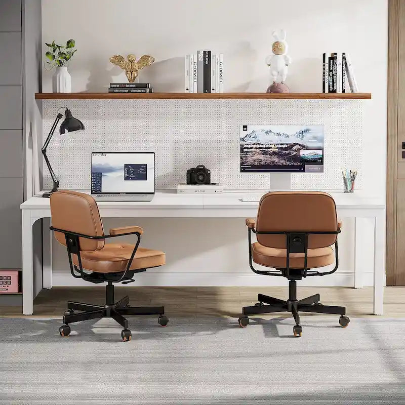 78.8  Extra Long 2 Person Computer Desk with Metal Legs for Home Office Bedroom