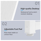 78.8  Extra Long 2 Person Computer Desk with Metal Legs for Home Office Bedroom