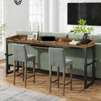 Height Adjustable Overbed Table with Wheels, Mobile Laptop Cart with Outlets & USB Ports