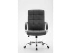 Gray Faux Leather Chair