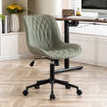 Armless Home Office Desk Chairs with Wheels Rolling Task Chair