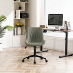 Armless Home Office Desk Chairs with Wheels Rolling Task Chair