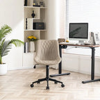 Armless Home Office Desk Chairs with Wheels Rolling Task Chair