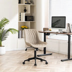 Armless Home Office Desk Chairs with Wheels Rolling Task Chair