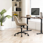 Armless Home Office Desk Chairs with Wheels Rolling Task Chair