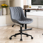Armless Home Office Desk Chairs with Wheels Rolling Task Chair