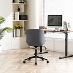 Armless Home Office Desk Chairs with Wheels Rolling Task Chair