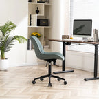 Armless Home Office Desk Chairs with Wheels Rolling Task Chair