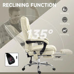 Vinsetto Massage Office Chair with 6 Vibration Points, Heated Reclining Computer Chair, Swivel Desk Chair