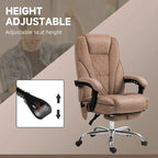 Vinsetto Massage Office Chair with 6 Vibration Points, Heated Reclining Computer Chair, Swivel Desk Chair