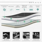 Leather Executive Office Chair- High Back Home Computer Desk Chair with Padded Flip-up Arms, Adjustable Tilt Lock