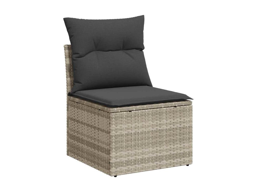 Gray Woven Resin Wicker Outdoor Furniture Set - dlz1766585971815