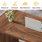 63  Computer Desk for Home Office, Simple Rectangular Writing Table for Study Room Bedroom