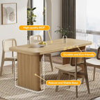 63  Computer Desk for Home Office, Simple Rectangular Writing Table for Study Room Bedroom