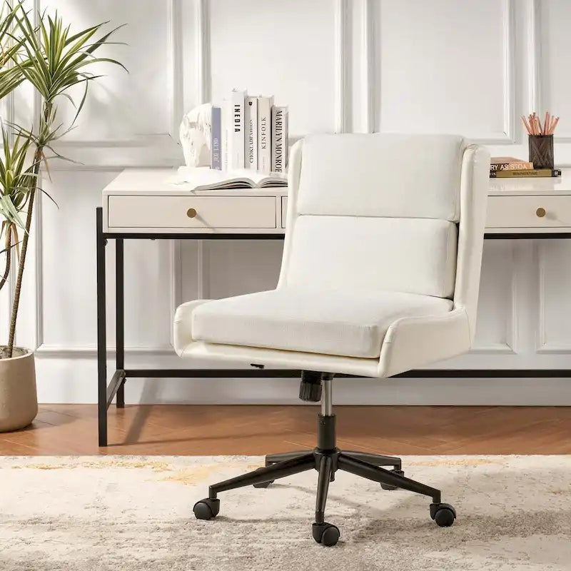 Siegfried Modern Swivel Tilting Office Chair with Removable Soft Upholstery by HULALA HOME