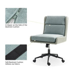Siegfried Modern Swivel Tilting Office Chair with Removable Soft Upholstery by HULALA HOME
