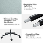 Siegfried Modern Swivel Tilting Office Chair with Removable Soft Upholstery by HULALA HOME