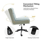 Siegfried Modern Swivel Tilting Office Chair with Removable Soft Upholstery by HULALA HOME