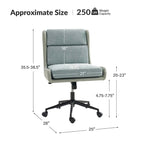 Siegfried Modern Swivel Tilting Office Chair with Removable Soft Upholstery by HULALA HOME