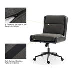 Siegfried Modern Swivel Tilting Office Chair with Removable Soft Upholstery by HULALA HOME