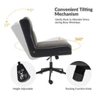 Siegfried Modern Swivel Tilting Office Chair with Removable Soft Upholstery by HULALA HOME