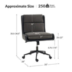 Siegfried Modern Swivel Tilting Office Chair with Removable Soft Upholstery by HULALA HOME