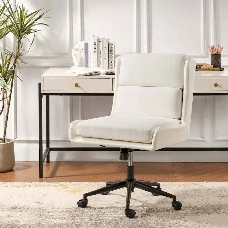 Siegfried Modern Swivel Tilting Office Chair with Removable Soft Upholstery by HULALA HOME