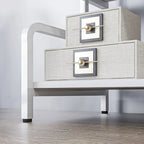 HOMCOM 3-Tier Printer Stand with Storage, Industrial Metal Printer Table for Home Office, Multi-purpose Rack Shelf