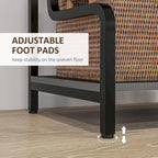 HOMCOM 3-Tier Printer Stand with Storage, Industrial Metal Printer Table for Home Office, Multi-purpose Rack Shelf