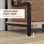 HOMCOM 3-Tier Printer Stand with Storage, Industrial Metal Printer Table for Home Office, Multi-purpose Rack Shelf