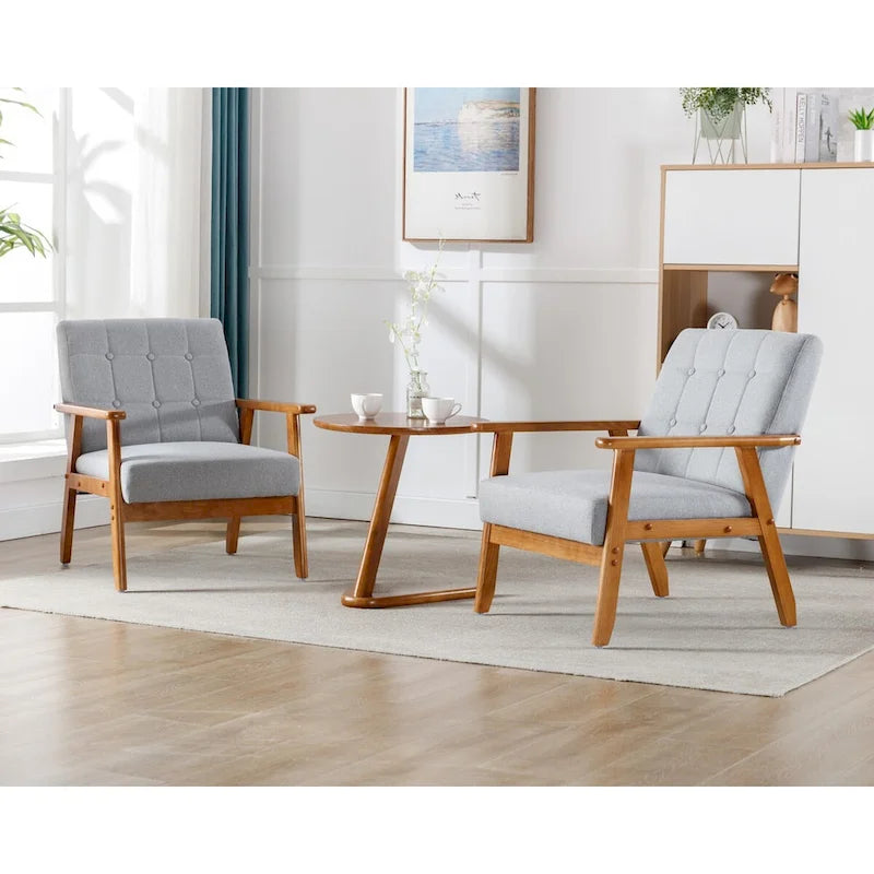 Accent Chairs Set of 2 with Side Table Arm Chair for Living Room Bedroom Office - 30.71 H*25.39 W *27.95 D