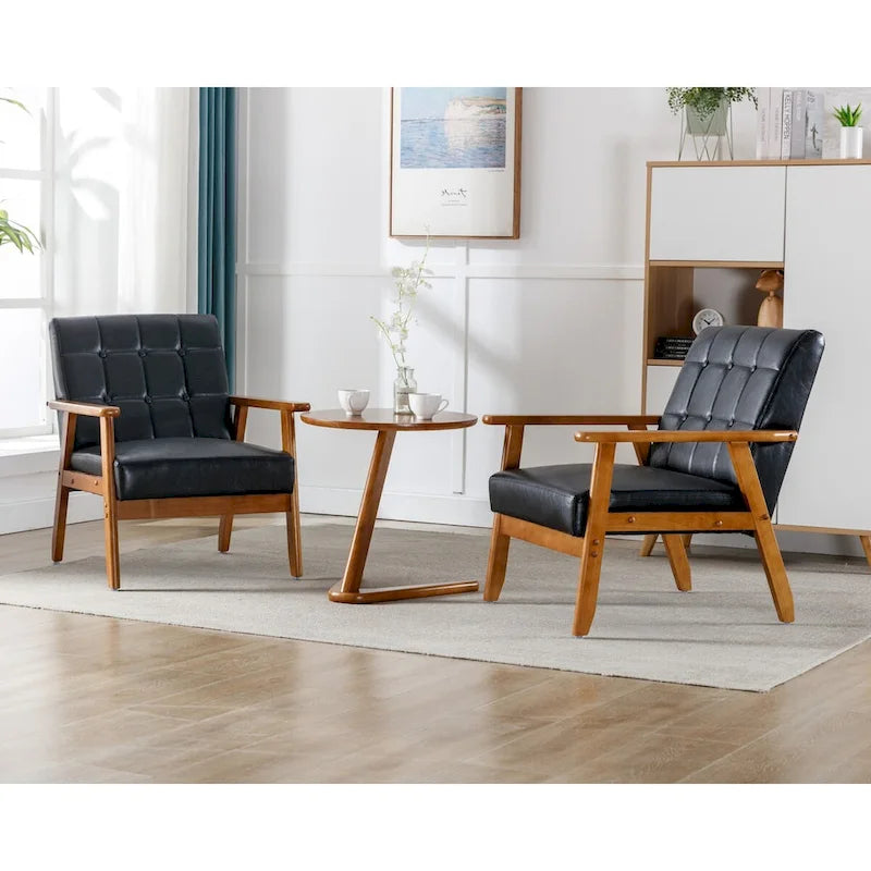 Accent Chairs Set of 2 with Side Table Arm Chair for Living Room Bedroom Office - 30.71 H*25.39 W *27.95 D