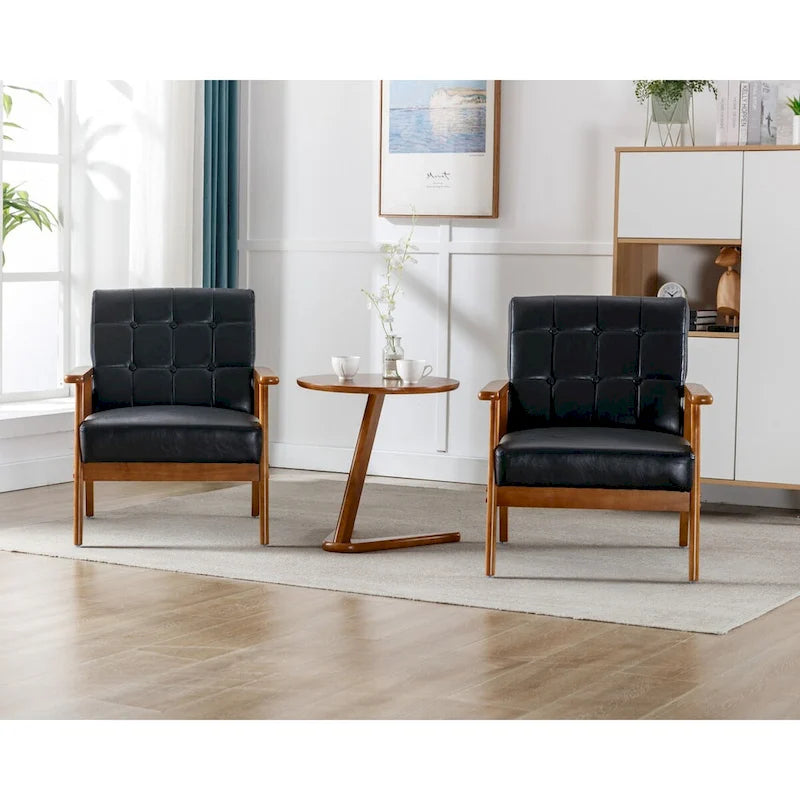 Accent Chairs Set of 2 with Side Table Arm Chair for Living Room Bedroom Office - 30.71 H*25.39 W *27.95 D