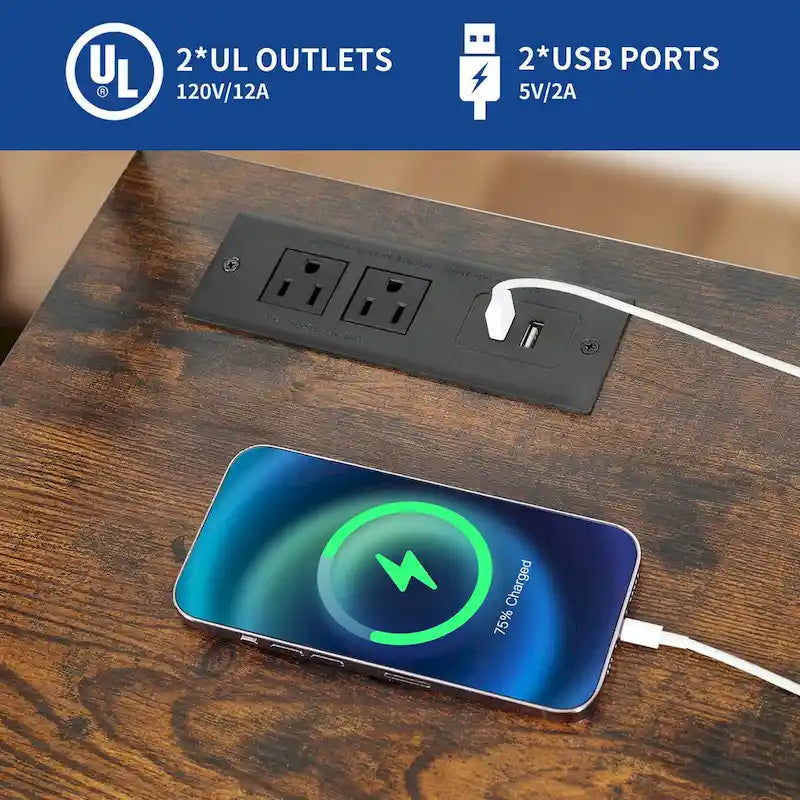 Moasis 3-Shelf Printer Stand with Storage, Rolling Printer Table Machine Cart Organizer with Wheels