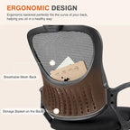Ergonomic Office Chair, High Back Desk Chair with Headrest, Home Office Swivel Mesh Computer Chair Office Chairs