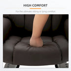 HOMCOM Massage Recliner Chair with Ottoman Footrest