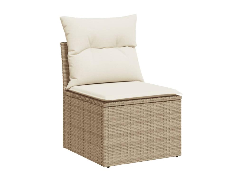 Beige Woven Resin Wicker Outdoor Furniture Set - dlz1766585216396
