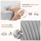 Armless Home Office Desk Chair with Wheels for Small Spaces